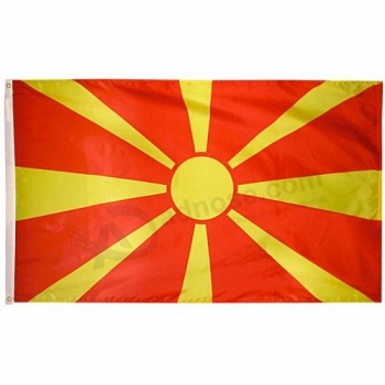 대형 90x150cm 마케도니아 국가 비행 깃발