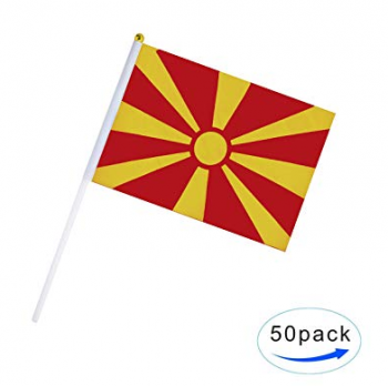 Festival Events Feier Mazedonien Stick Fahnen Banner