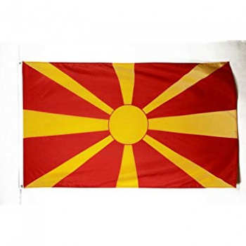 Feier der Mazedonien-Landesflagge im Freien dekorative Nationsflagge