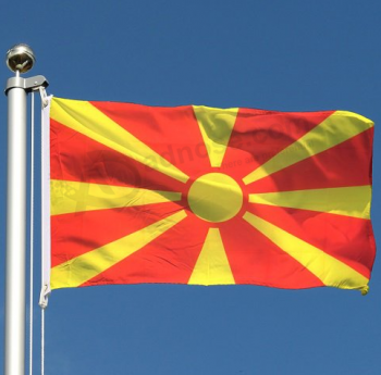 Großhandel große nationale Mazedonien Flagge Republik Mazedonien Flaggen