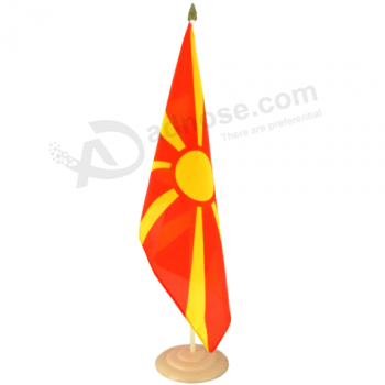 Mazedonien-Nationaltabellenflagge Mazedonien-Landschreibtischflagge