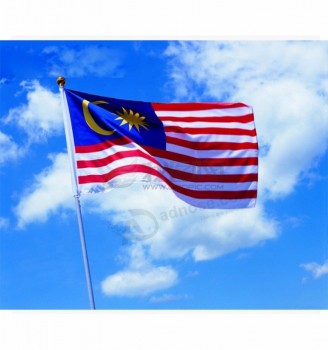 bandeira do país personalizado barato voando bandeira da malásia
