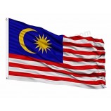 2019 Hot sell custom size malaysia flag,banner printed type and flying style flag national flag wholesale