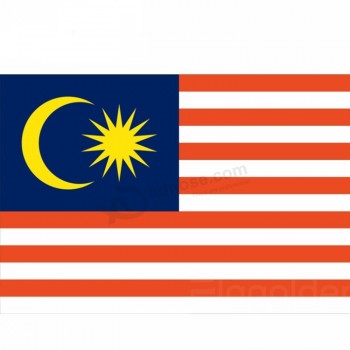 bandera de Malasia suministro de bandera nacional con buena calidad de nylon