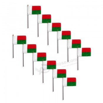 Großhandel benutzerdefinierte hochwertige Madagaskar Flagge 4 x 6 Zoll - 12 PK