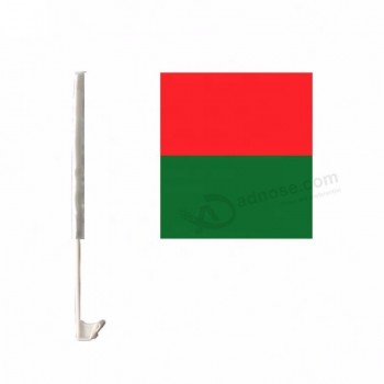 geweldige kwaliteit muilti-kleurendruk polyester banner Madagascar Autoraamvlaggen