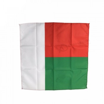 crea tu propio pañuelo de marca de recuerdo de la bandera de Madagascar