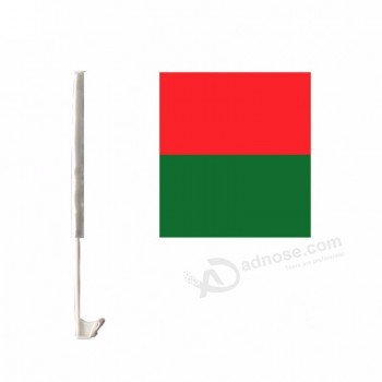 goedkope levendige kleuren hete verkopende autoraam vlag van Madagaskar
