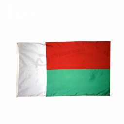 Polyester material digital print sail banner Madagascar  flag