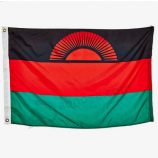 鮮やかな色のプロモーション屋外マラウイ国旗