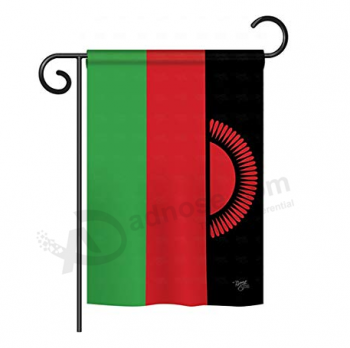 bandera decorativa del jardín de malawi patio de poliéster banderas de malawi