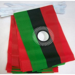 Outdoor decorative mini Malawi polyester bunting flag