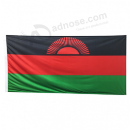 High quality polyester national banner of Malawi