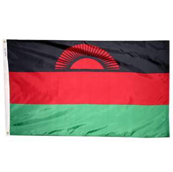 bandeira nacional do país do malawi do tamanho padrão