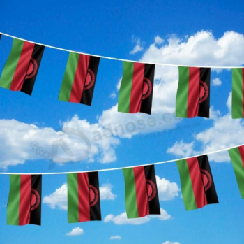 bandera decorativa de la bandera del empavesado de Malawi del poliéster
