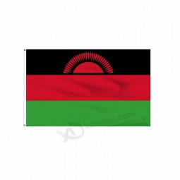 Großhandel gedruckt Polyester Nationalflaggen von Malawi Land