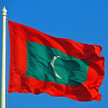 banderas nacionales impresas al por mayor del poliéster del país de Maldivas