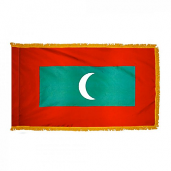 banderín decorativo de la bandera de Maldivas del poliéster al por mayor