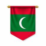 hoge kwaliteit polyester muur opknoping Maldiven wimpel vlag banner