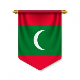 High Quality Polyester Wall Hanging Maldives Pennant Flag Banner