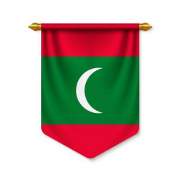 hochwertige polyester wandbehang malediven wimpel flagge banner