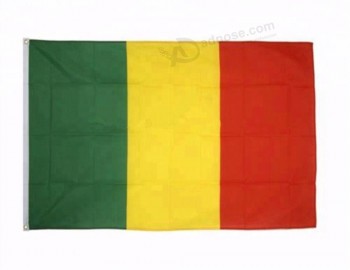 Venta caliente personalizada bandera de poliéster bandera de mali