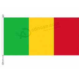 poliestere 100d economico mali Bandiera rossa giallo verde