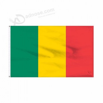 Decoração completa impressão 3X5 bandeira de mali, celebração personalizada bandeira de mali