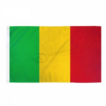 fabbricazione di bandiera standard promozionale personalizzata del paese mali