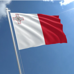 impresión de poliéster 3 * 5 pies fabricante de la bandera del país de Malta