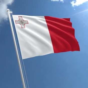 impressão de poliéster 3 * 5ft fabricante da bandeira do país maltês