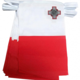 bandera decorativa de la bandera del empavesado de malta del mini poliéster