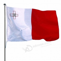 полиэстер 3x5ft напечатан национальный флаг Мальты
