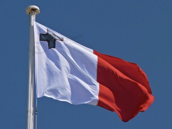 promoción de bandera nacional de malta de tamaño estándar personalizado