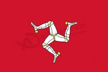 Isle of Man - Wereldland nationale vlaggen 18x12 - vinyl print poster