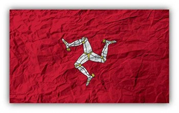 KW Vinile isola di Man bandiera Vecchia carta trama camion Auto paraurti adesivo decalcomania 5 