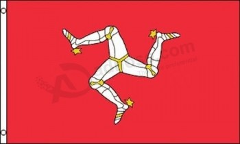マン島のプレミアムストア旗3x5マンマントリスケリオンTTオートバイレース3脚