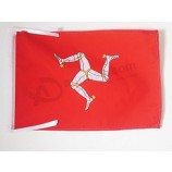 AZ flag isle of Man flag 18 '' x 12 '' corde - manx - bandiera inglese piccola 30 x 45 cm - banner 18x12 pollici