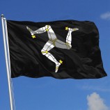 isle of Man flag 3x5 foot flags outdoor flag 100% single-layer translucent polyester 3x5 Ft
