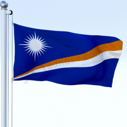 изготовленный на заказ флаг страны 3x5ft Маршалловых Островов сделанный в фарфоре