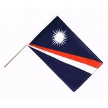 bandera de mano de país de islas marshall banderas de mano de islas marshall