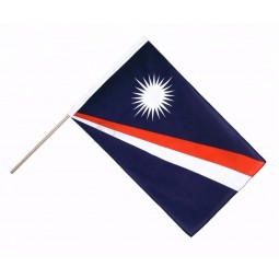 billig Großhandel Marshallinseln Hand winken Mini Flagge
