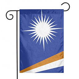 国家花园国旗房子院子里装饰马绍尔群岛国旗