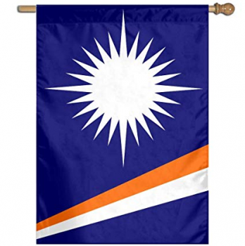 soporte de metal personalizado al aire libre bandera de jardín de las islas marshall