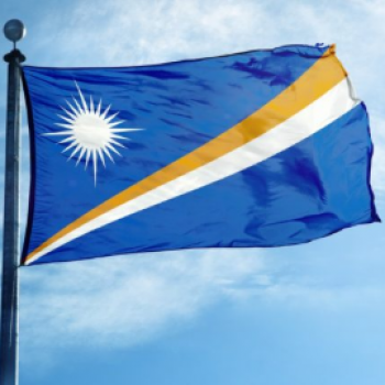 Bandera nacional de 3x5 pies de poliéster grande de las islas Marshall