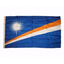 polyester The republic of the marshall islands banner