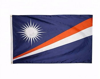Banderas del mundo OEM que imprimen la bandera de islas Marshall al por mayor de alta calidad