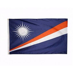 OEM wereld banners printen topkwaliteit groothandel marshall eilanden vlag