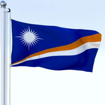 ポリエステル素材のマーシャル諸島国旗