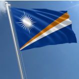 polyester stof nationale vlag van marshall eilanden